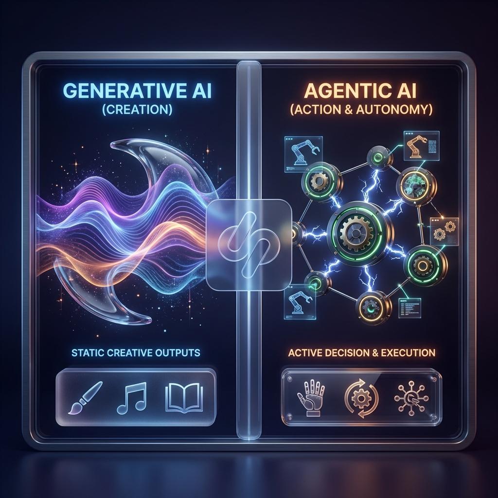 Agentic AI vs Generative AI: What’s the Difference?